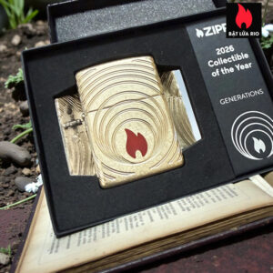 Zippo 2026 Collectible of the Year Asia – GENERATIONS Armor® Tumbled Brass – Zippo Coty 2026 – Zippo 47219 11