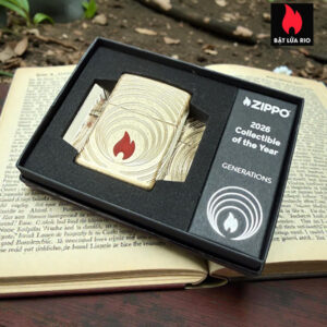 Zippo 2026 Collectible of the Year Asia – GENERATIONS Armor® Tumbled Brass – Zippo Coty 2026 – Zippo 47219 29