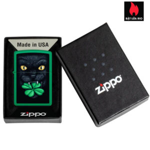 Zippo 46721 - Zippo Feline Lucky Grass Green Matte 3