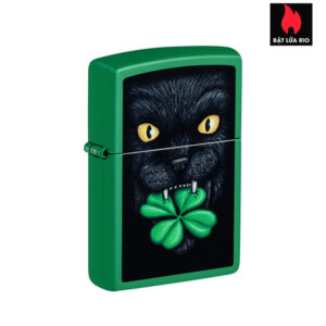 Zippo 46721 - Zippo Feline Lucky Grass Green Matte