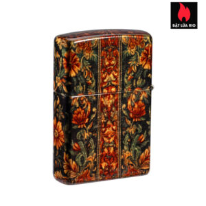 Zippo 47139 - Zippo Cannabis Tapestry Tumbled Brass 4