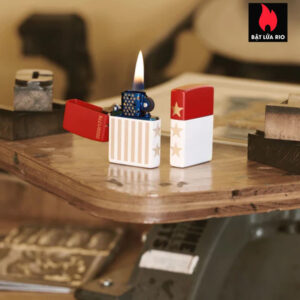Zippo 47298 - Zippo 250th Anniversary Collectible Red White Matte 1