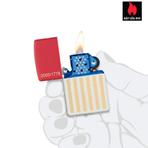 Zippo 47298 - Zippo 250th Anniversary Collectible Red White Matte 2