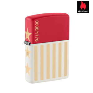 Zippo 47298 - Zippo 250th Anniversary Collectible Red White Matte