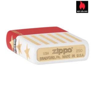 Zippo 47298 - Zippo 250th Anniversary Collectible Red White Matte 7