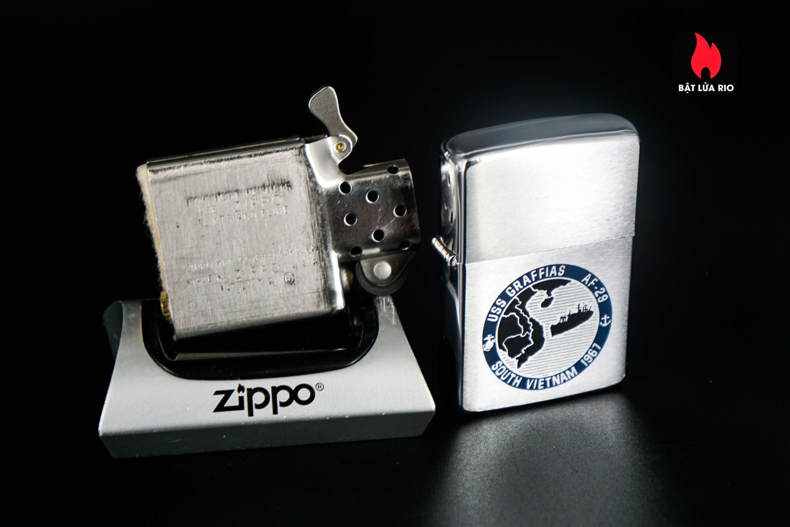 Zippo Xưa 1966 – VietNam War – USS Graffias (AF-29)