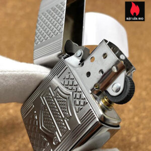 Zippo 2023 Harley Davidson Deep Carve Armor & Butane Insert Zippo 1
