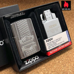 Zippo 2023 Harley Davidson Deep Carve Armor & Butane Insert Zippo