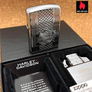 Zippo 2023 Harley Davidson Deep Carve Armor & Butane Insert Zippo 7