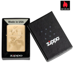 Zippo 46822 - Zippo Golden Dragon High Polish Brass 3