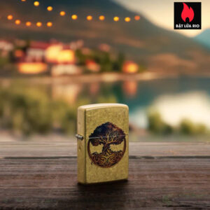 Zippo 47176 - Zippo Knotted Tree of Life Street Brass 1