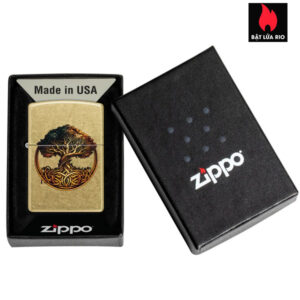 Zippo 47176 - Zippo Knotted Tree of Life Street Brass 3