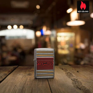 Zippo 47187 - Zippo Woodgrain Brushed Chrome 1