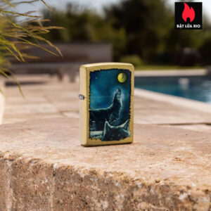 Zippo 47189 - Zippo Wolf Song Street Brass 1