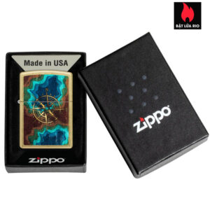 Zippo 47190 - Zippo Topo Compass Street Brass 3