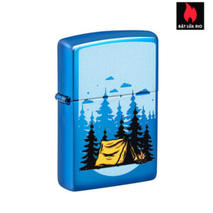 Zippo 47214 - Zippo Forest Flicker High Polish Blue