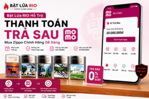 Bật Lửa RIO Hỗ Trợ Thanh Toán Trả Sau MoMo – Mua Zippo Chính Hãng Dễ Dàng 1