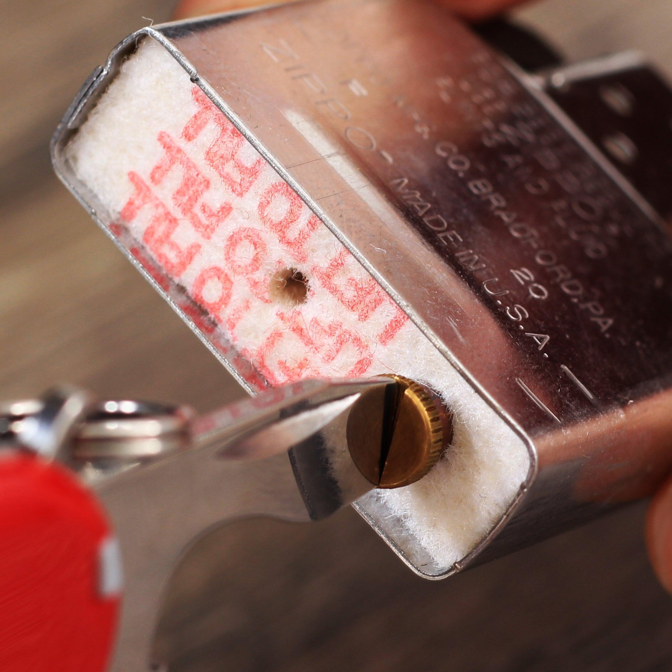 Miếng chặn xăng Zippo chính hãng