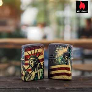Zippo 47186 - Zippo Spark of Liberty 540 Fusion Tumbled Brass 1