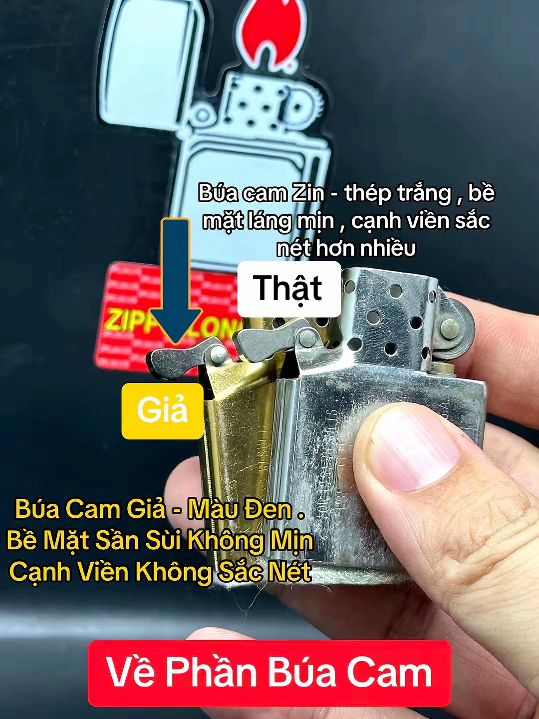 So sánh nhận biết Zippo thật giả