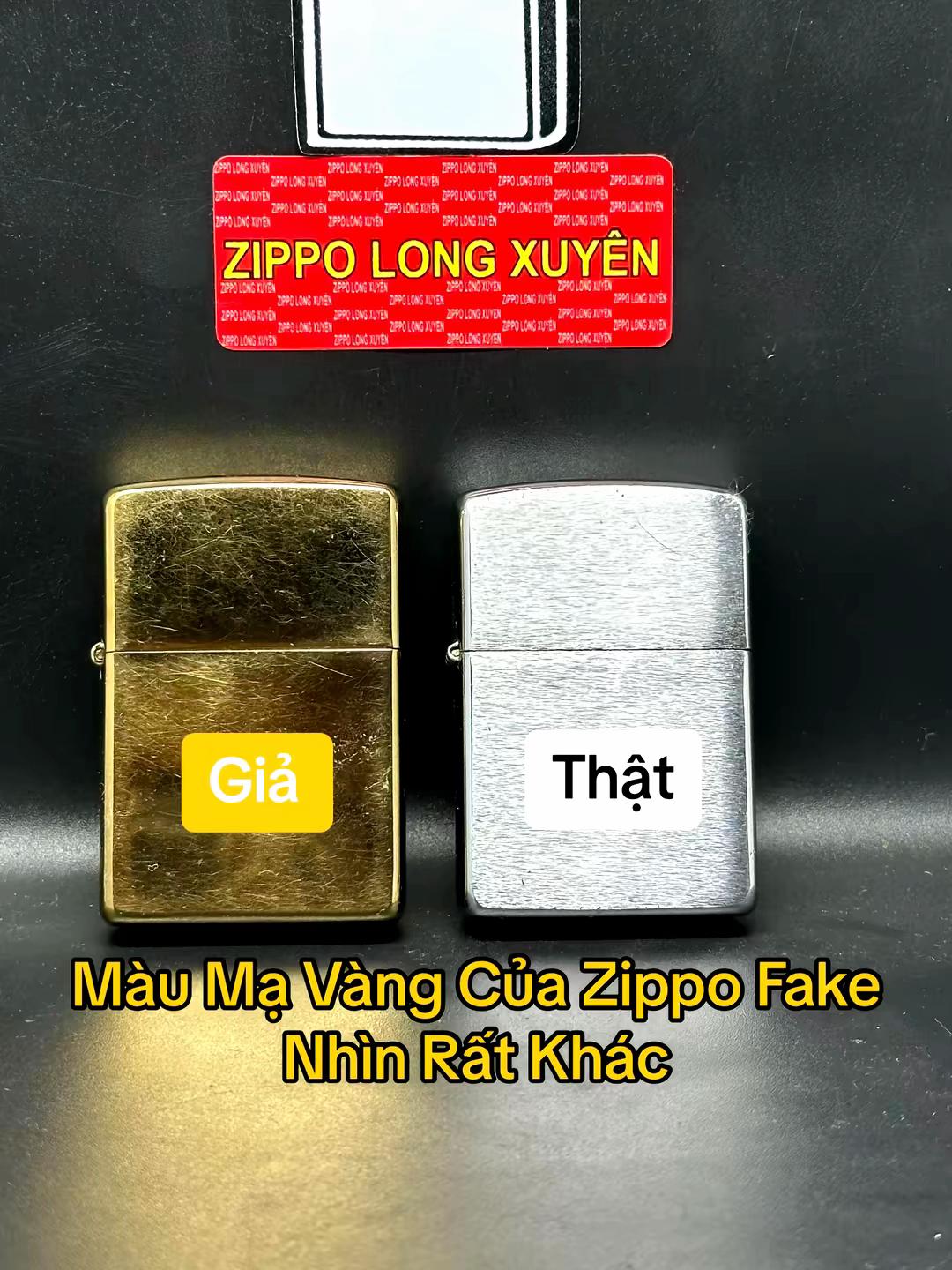 So sánh nhận biết Zippo thật giả