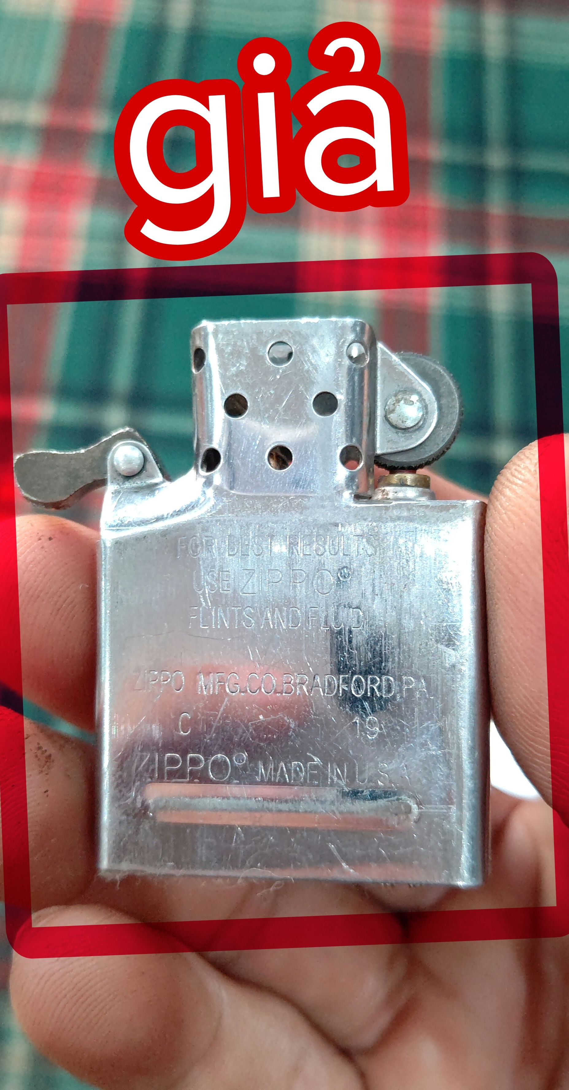 So sánh nhận biết Zippo thật giả 