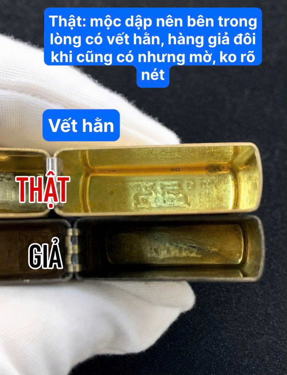 So sánh nhận biết Zippo thật giả