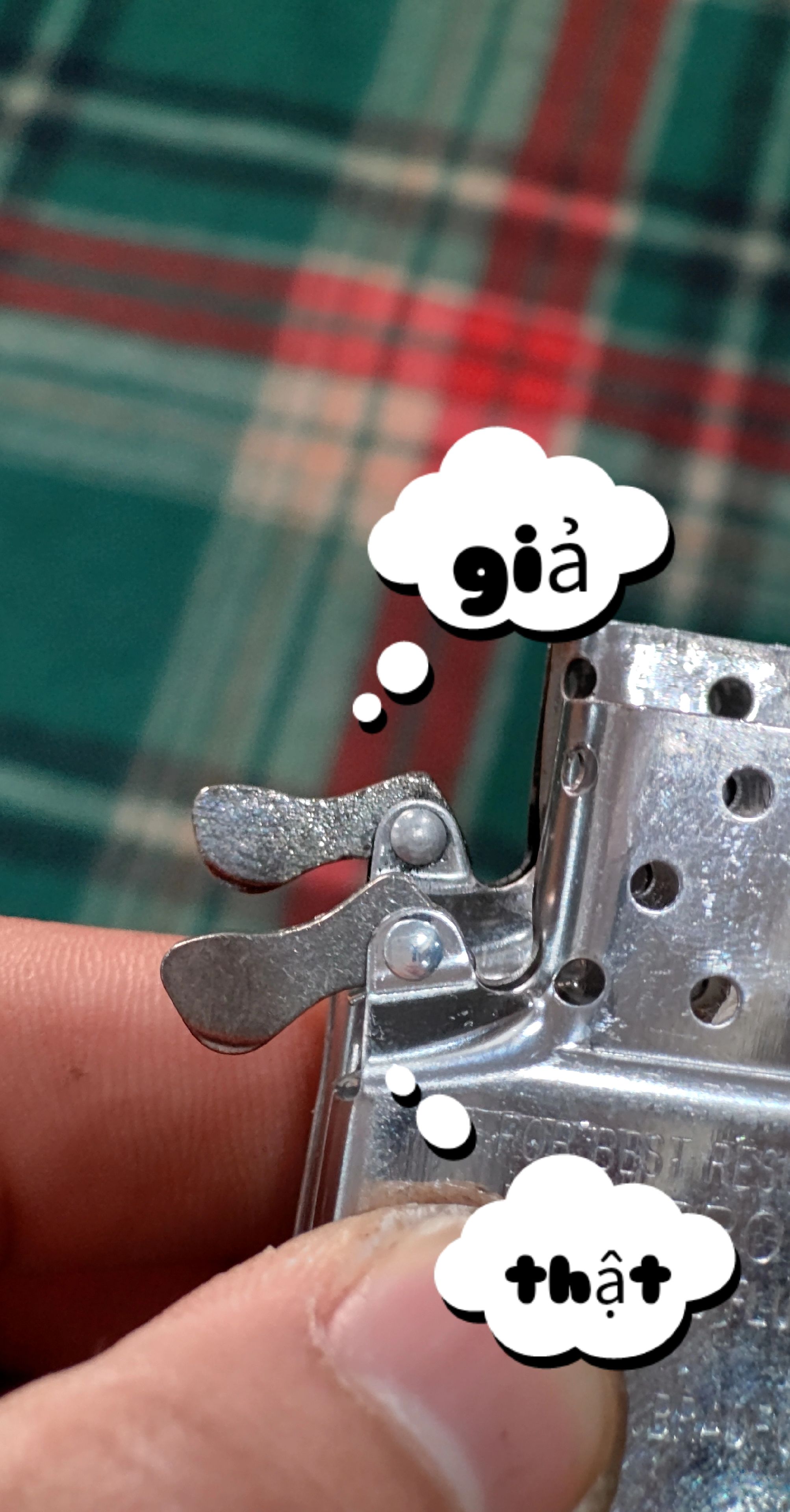So sánh nhận biết Zippo thật giả 