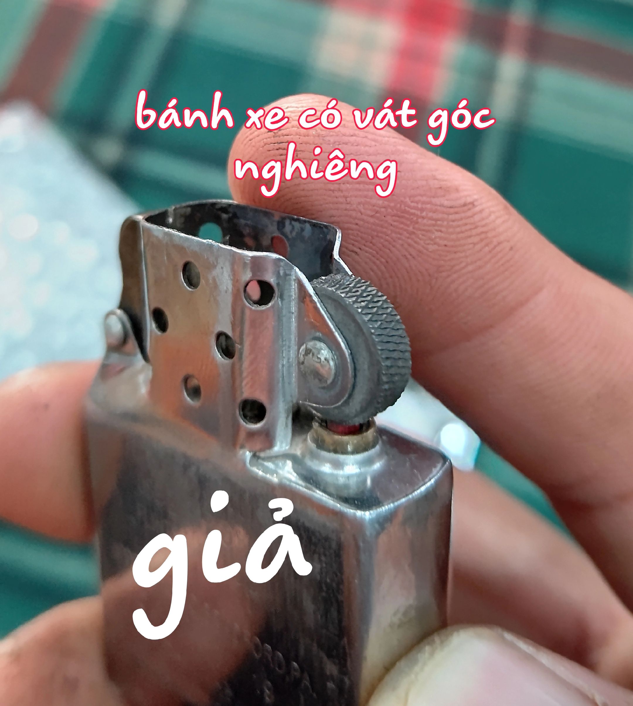 So sánh nhận biết Zippo thật giả 