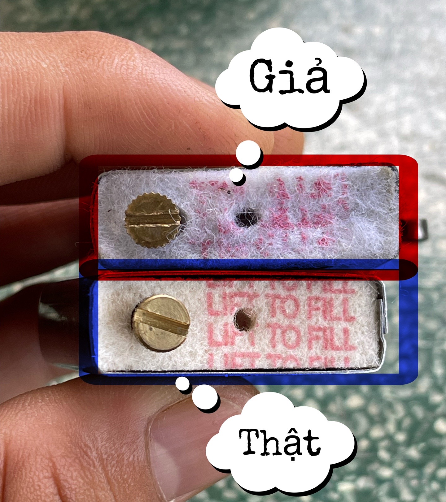 So sánh nhận biết Zippo thật giả