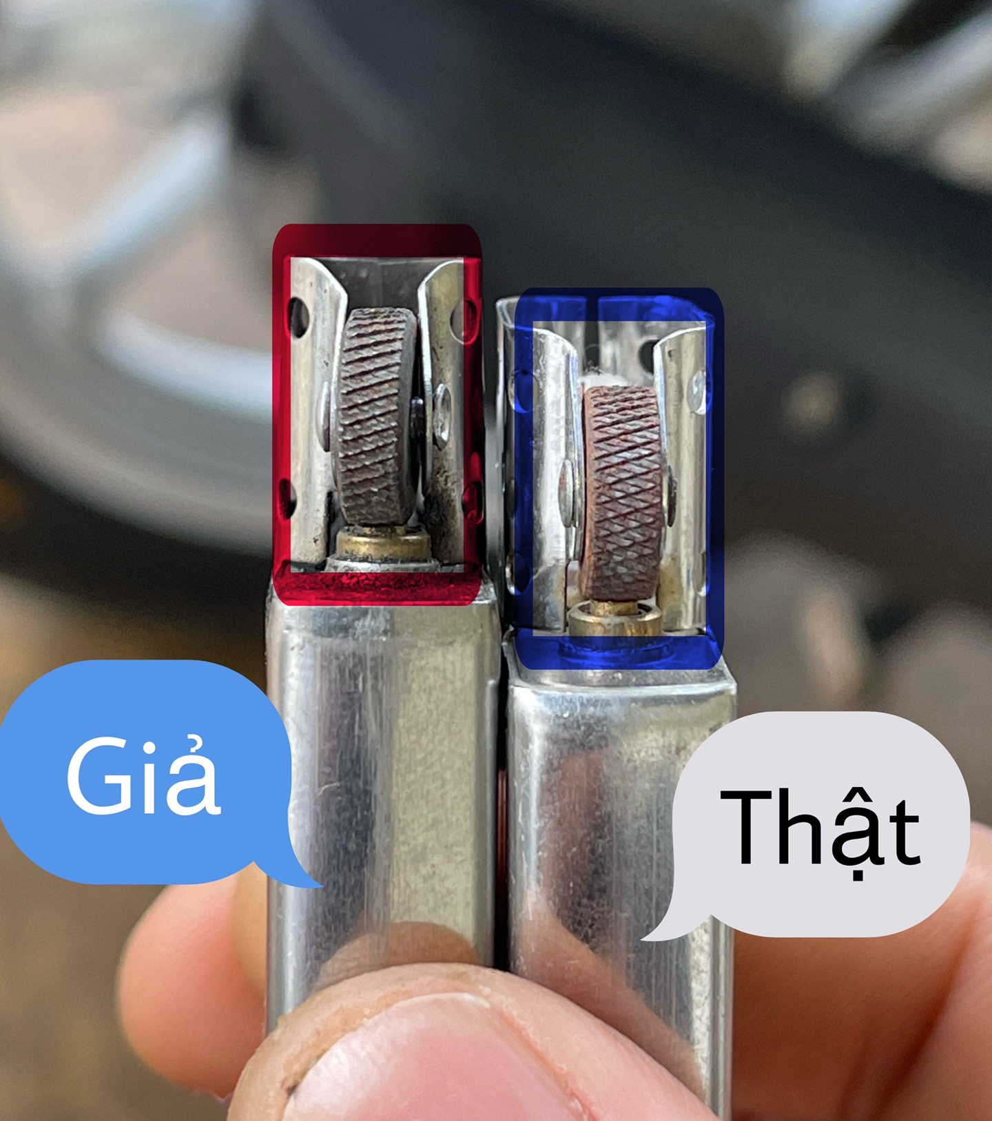 So sánh nhận biết Zippo thật giả