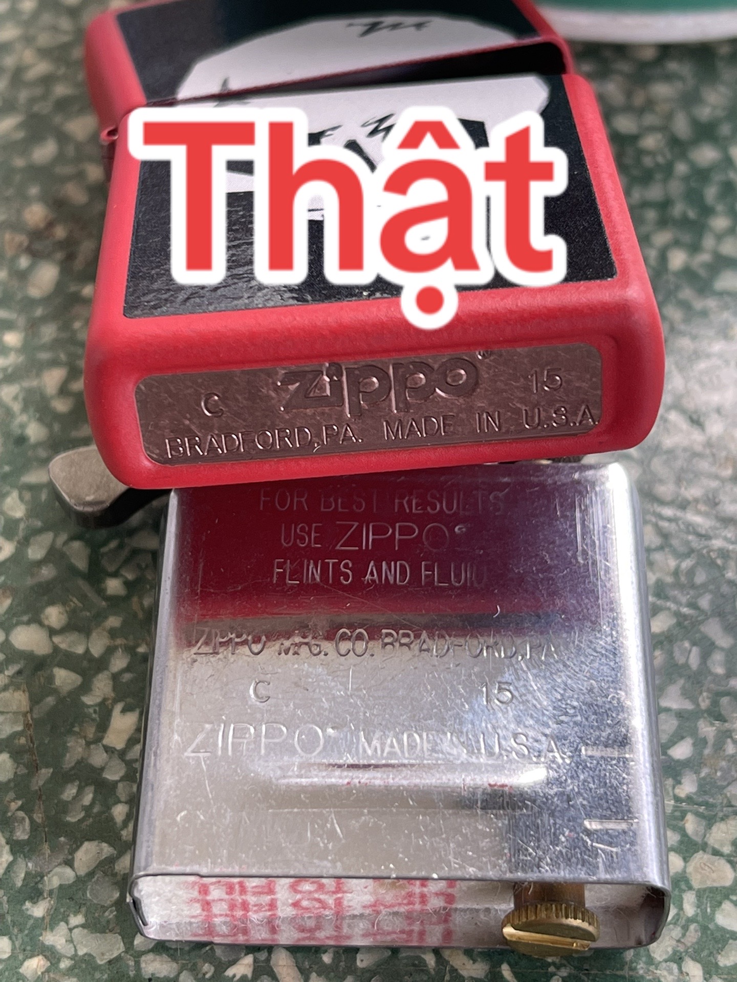 So sánh nhận biết Zippo thật giả