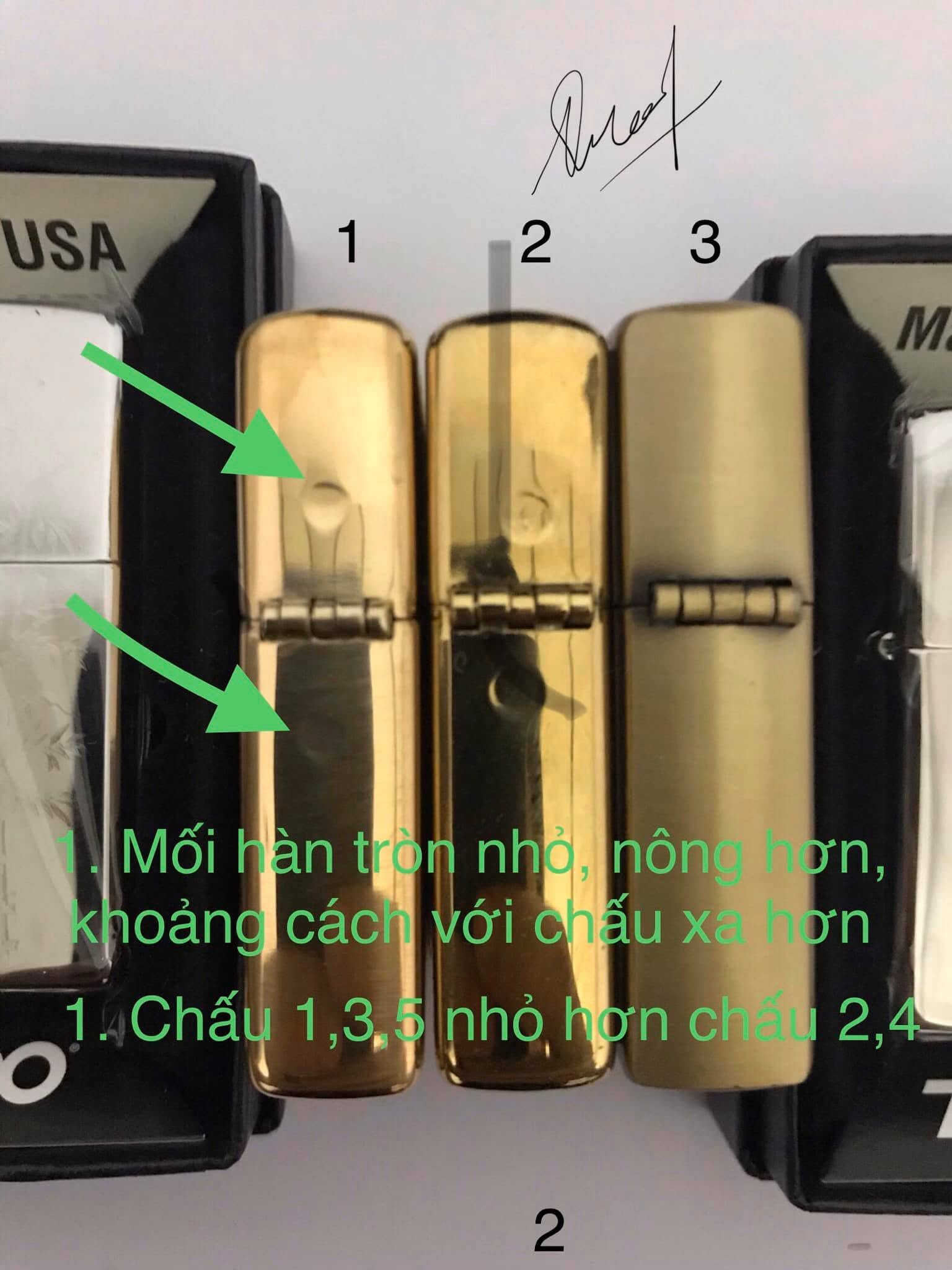 So sánh nhận biết Zippo thật giả 