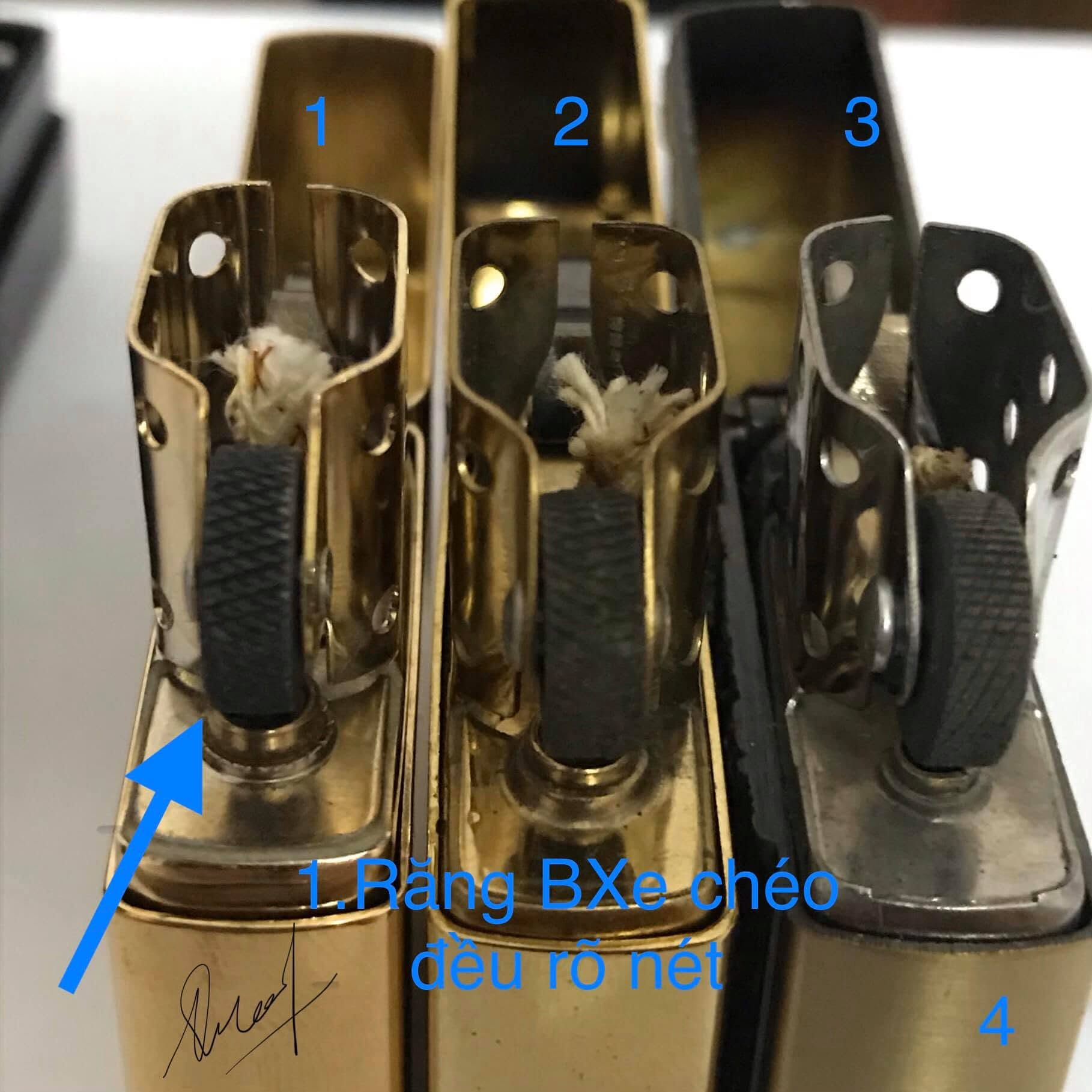 So sánh nhận biết Zippo thật giả 
