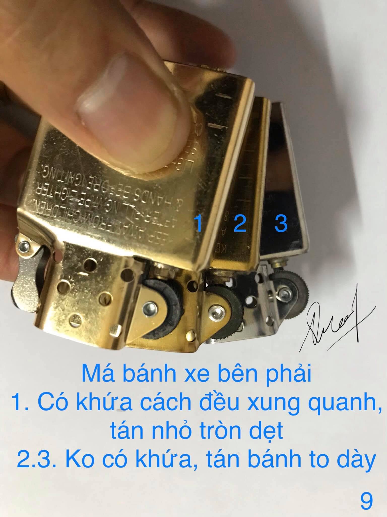 So sánh nhận biết Zippo thật giả 
