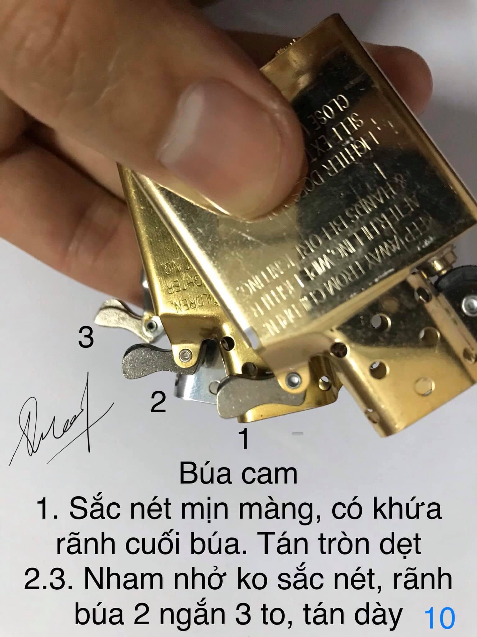 So sánh nhận biết Zippo thật giả 