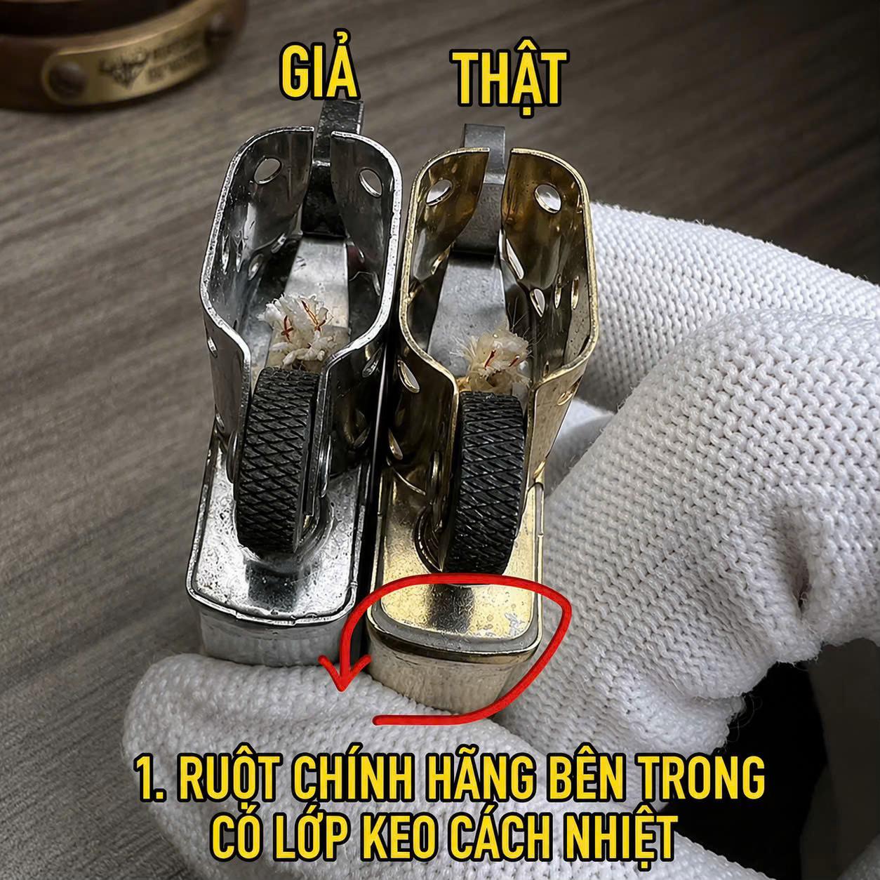 So sánh nhận biết Zippo thật giả