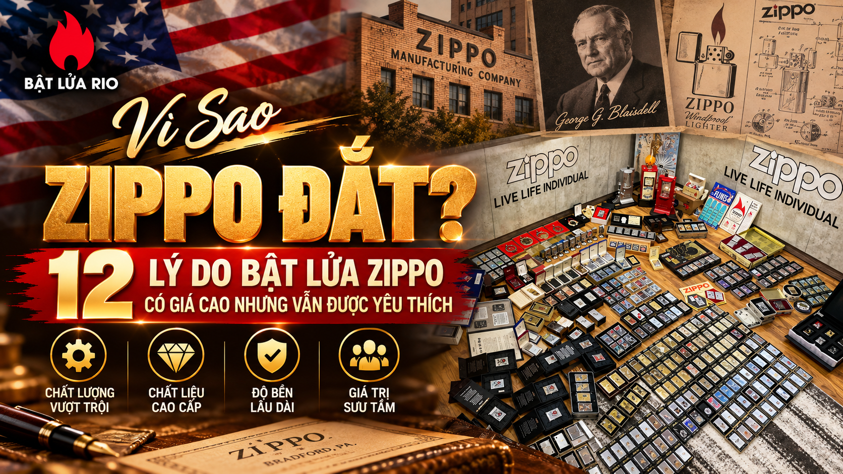 Vì Sao Zippo Đắt? 12 Lý Do Bật Lửa Zippo Có Giá Cao Nhưng Vẫn Được Yêu Thích 24 Vì Sao Zippo Đắt 12 Lý Do Bật Lửa Zippo Có Giá Cao Nhưng Vẫn Được Yêu Thích