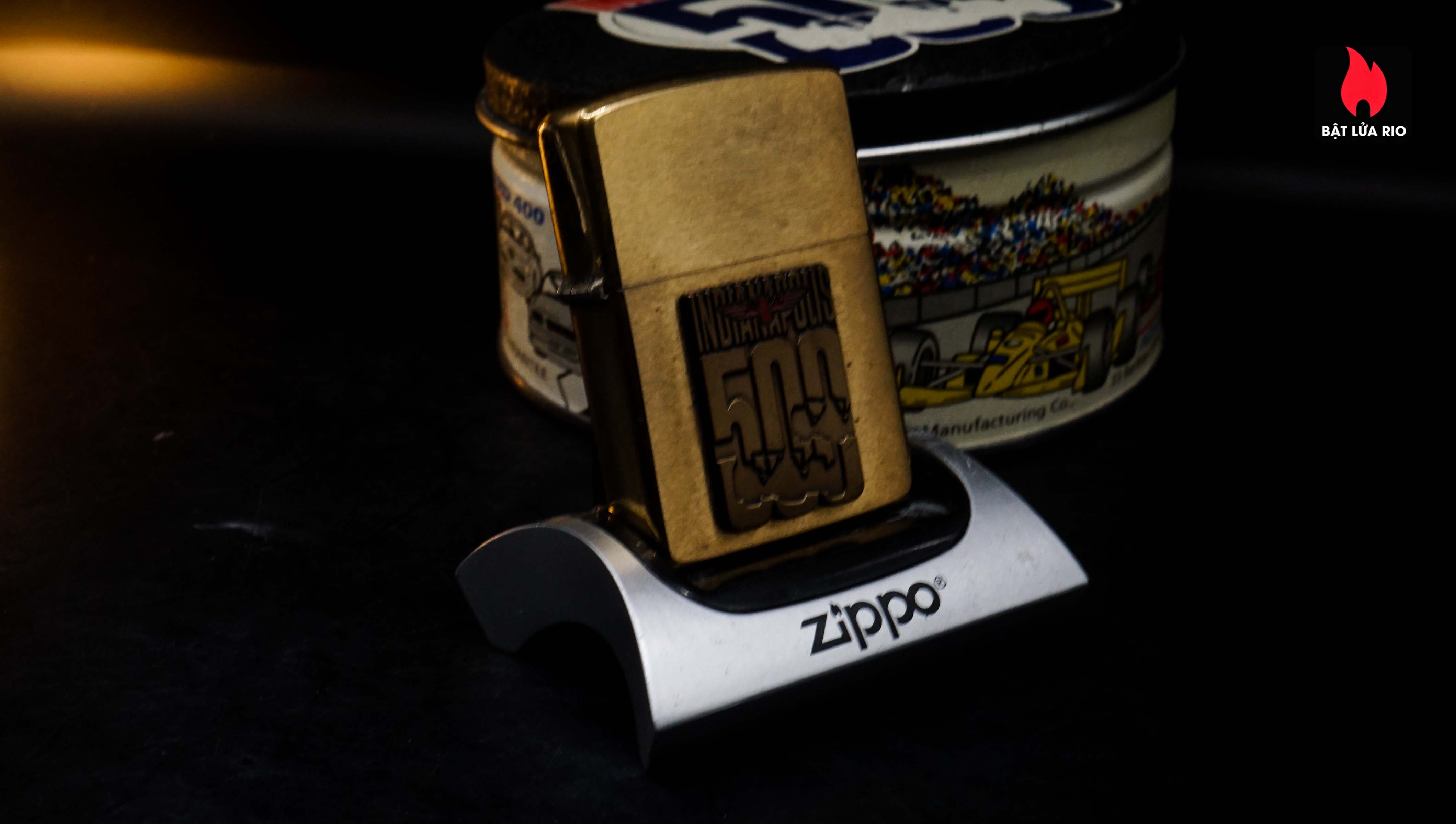 Home 35 Zippo La Mã 1994 – Brickyard 500 – Brushed Brass