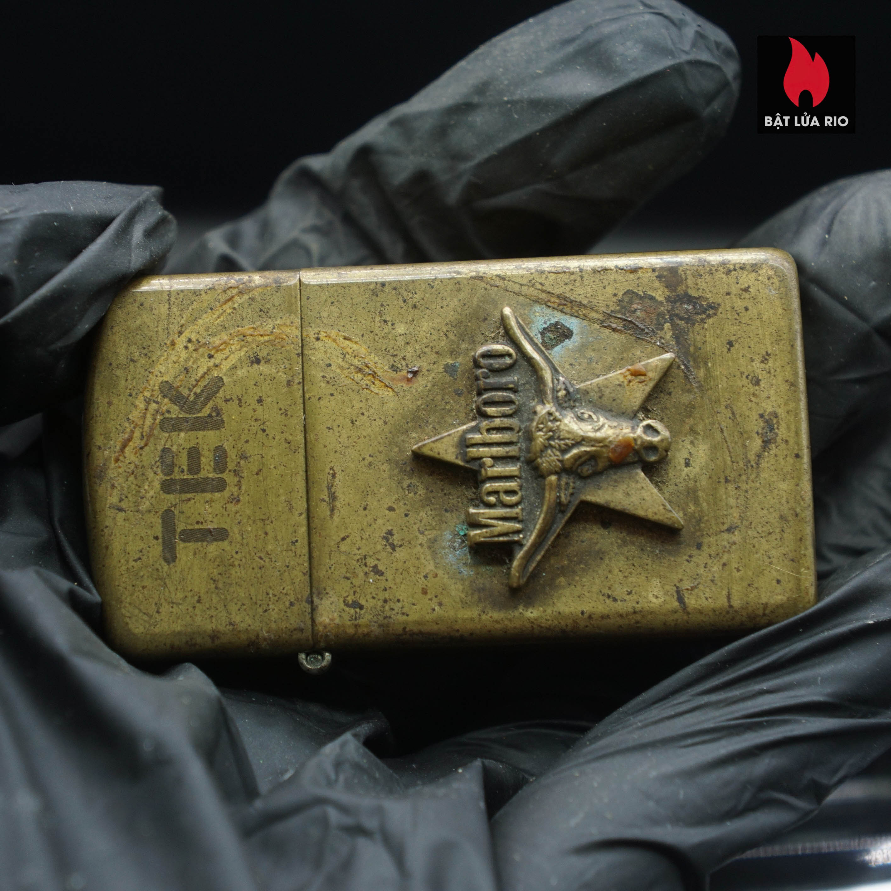 Zippo Slim La Mã 1991 – Đồng Nguyên Khối – Marlboro Longhorns – ATD – Cũ 51 Zippo Slim La Mã 1991 – Đồng Nguyên Khối – Marlboro Longhorns – ATD – Cũ 8