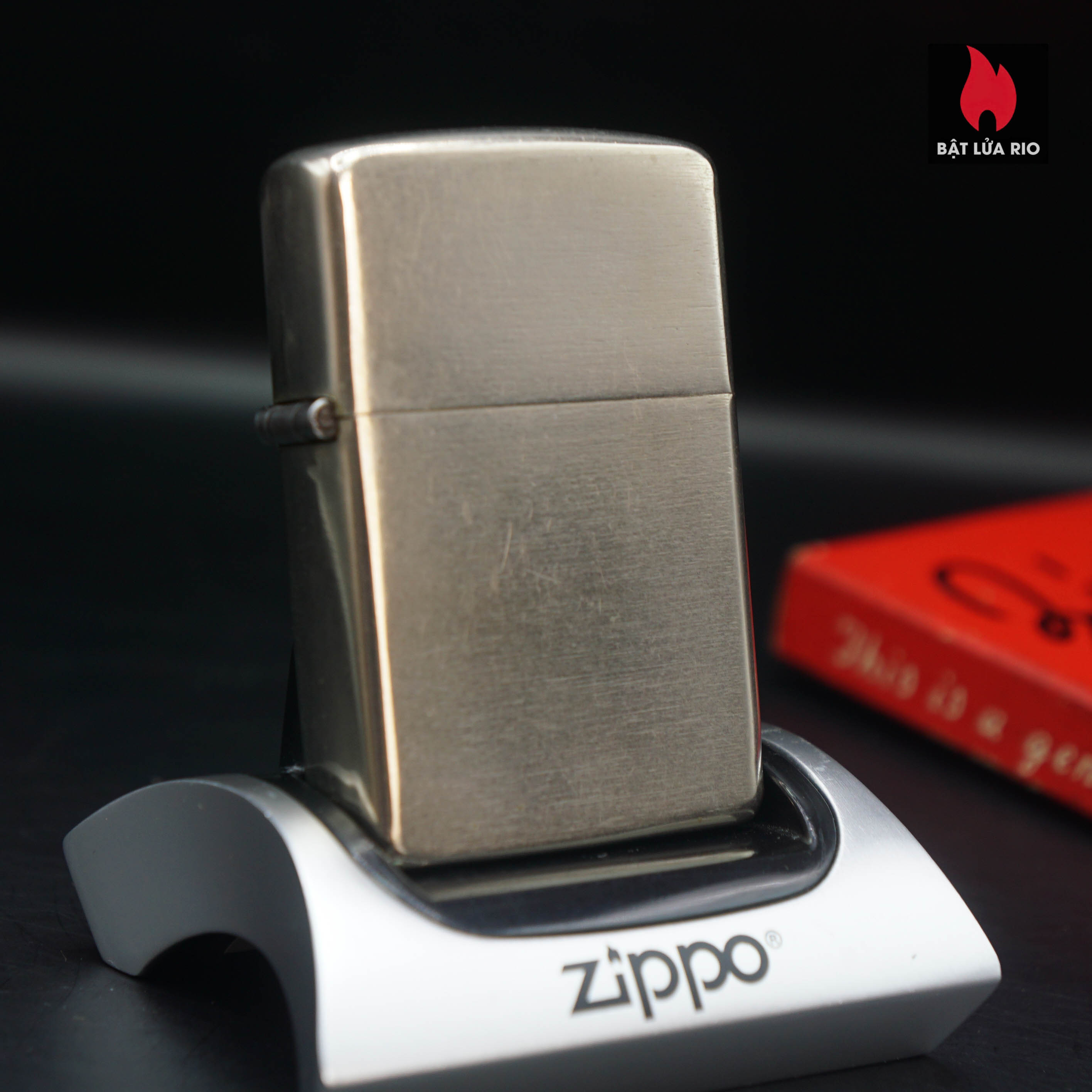 Home 39 Zippo Xưa 1946 – Full Nickel – Vỏ Nickel – Ruột Nickel – Trơn 2 Mặt – Mới Chưa Sử Dụng