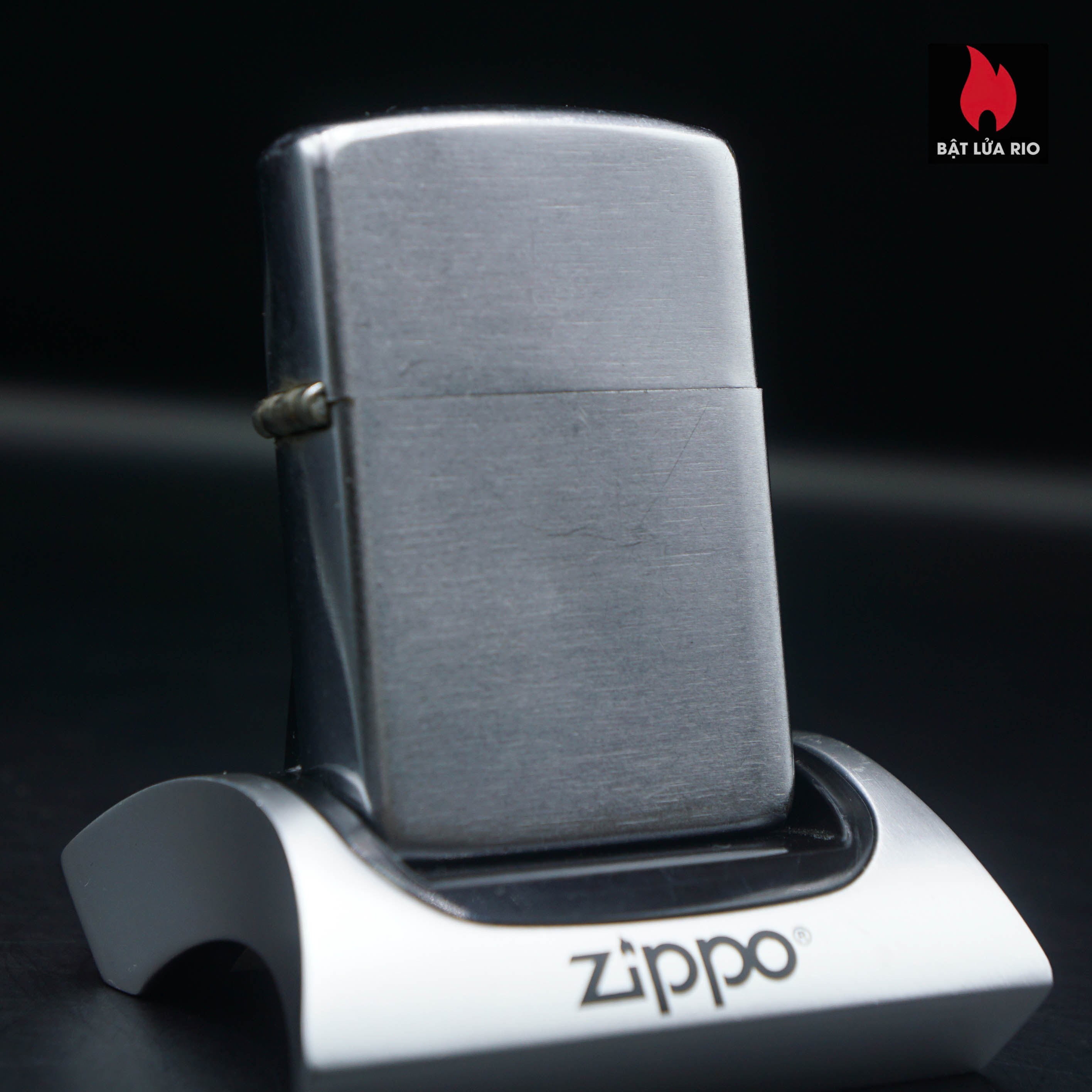 Zippo Xưa 1951-1952 – Vỏ Thép Ruột Thép – Trơn Đơn Giản – Cũ