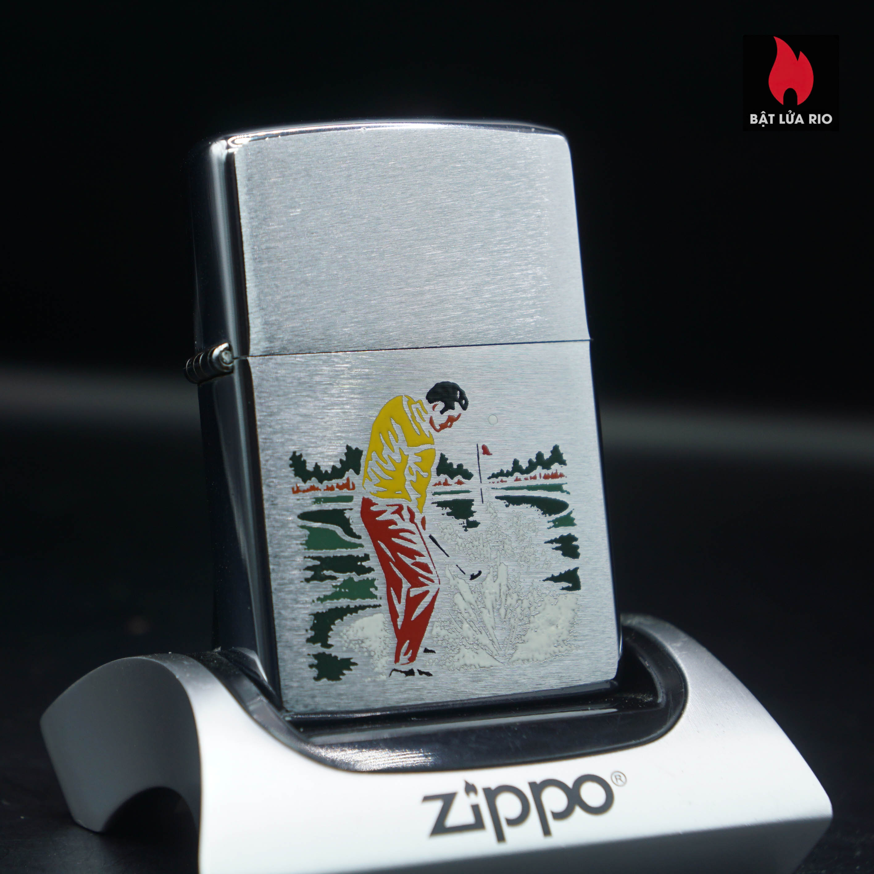 Zippo Xưa 1977 – Golfer – Sport Serries