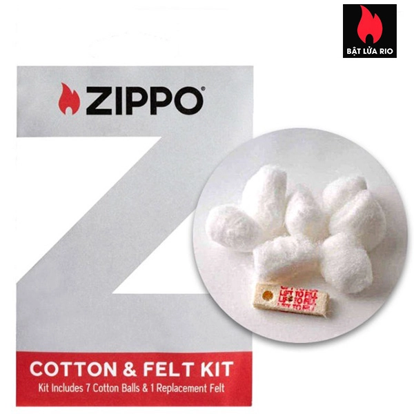 Home 88 Bộ Bông Và Miếng Chặn Xăng Zippo Chính Hãng – Cotton and Felt Replacement Kit – 122112