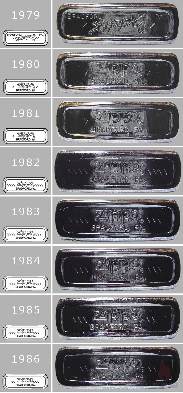 Mã Đáy Zippo Là Gì? Cách Đọc Mộc Đáy Và Xác Định Năm Sản Xuất Zippo 83 Mộc đáy Zippo cổ giai đoạn 1979 - 1986