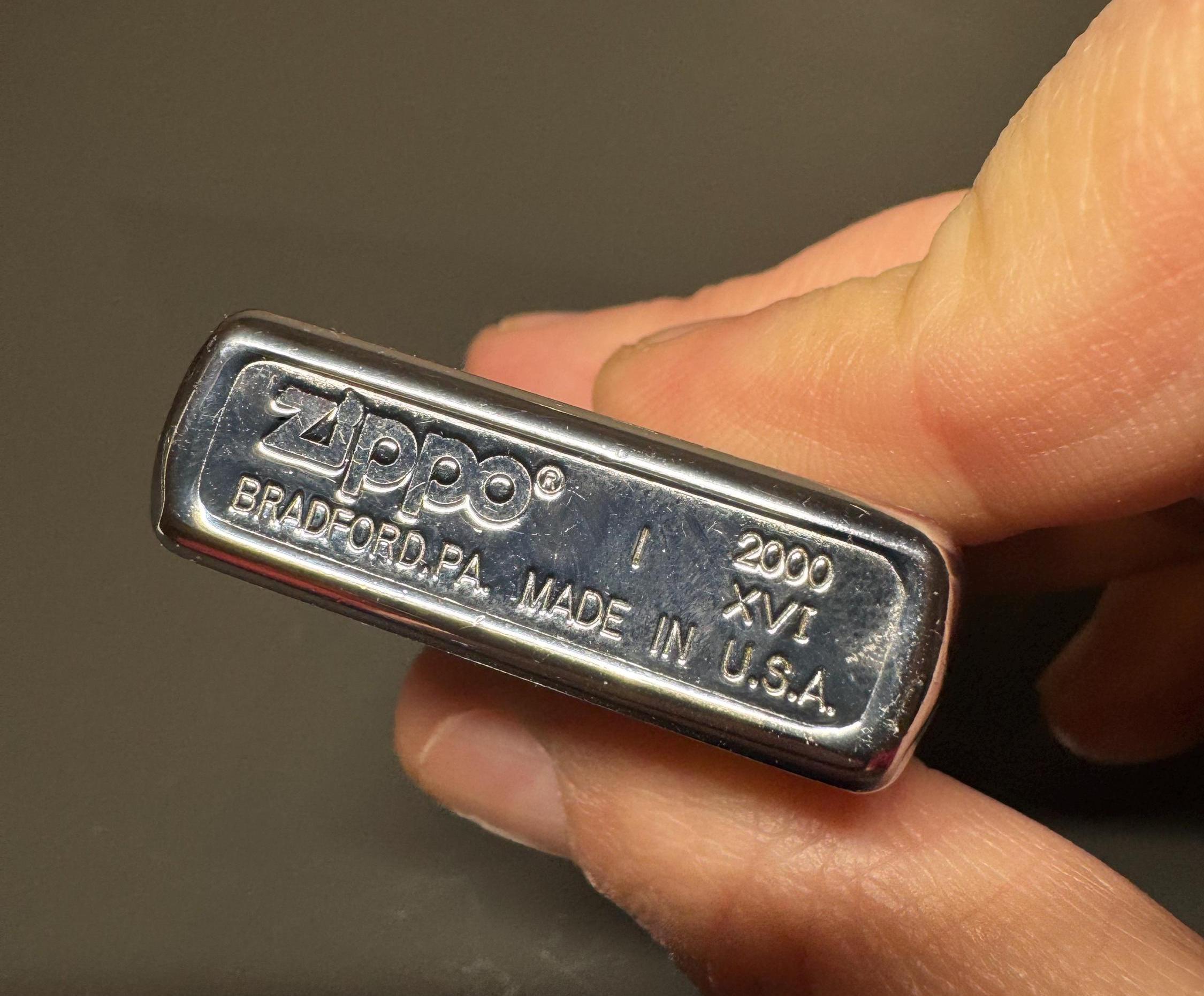 Mã Đáy Zippo Là Gì? Cách Đọc Mộc Đáy Và Xác Định Năm Sản Xuất Zippo 95 Mộc đáy Zippo năm 2000 mã La Mã XVI