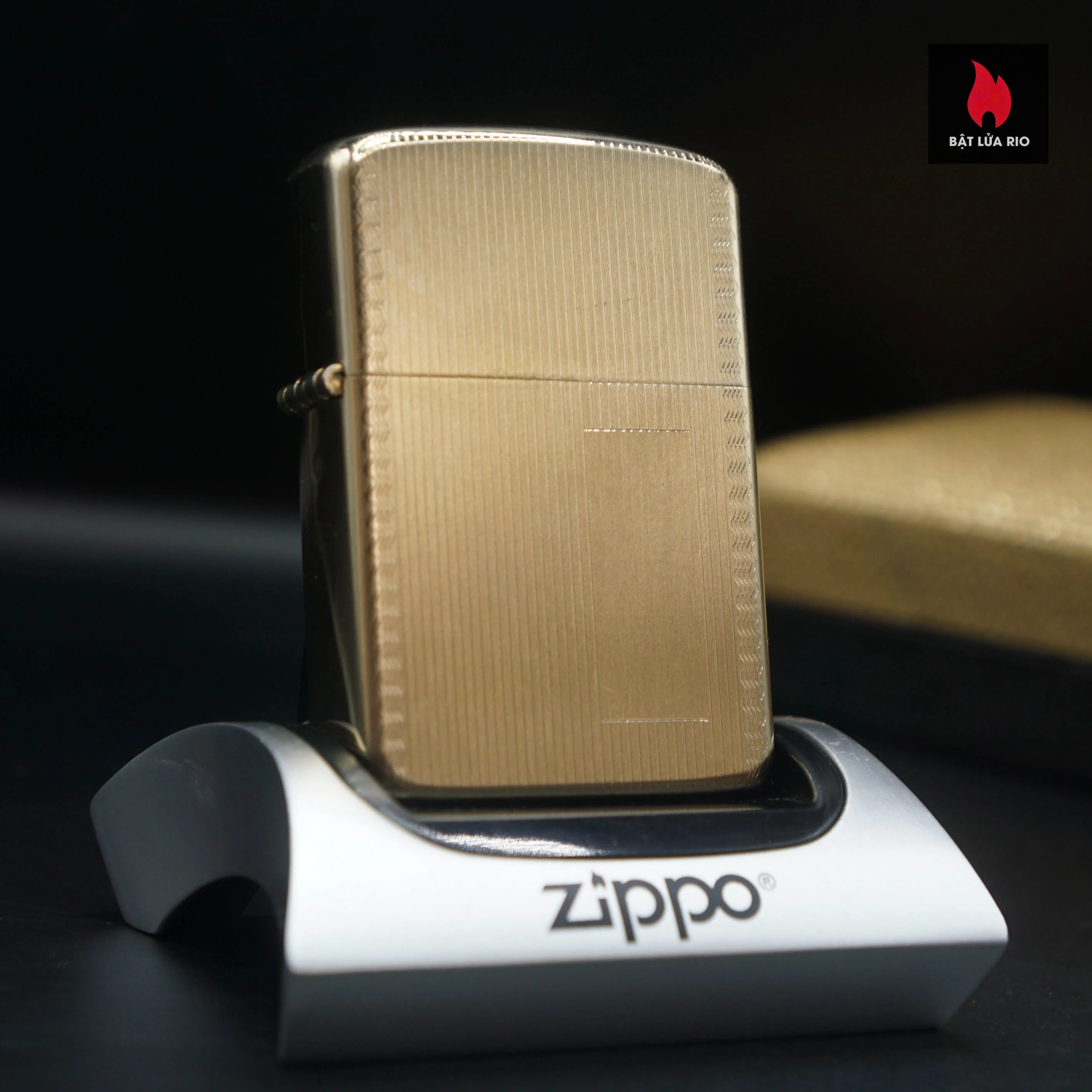 Home 42 Zippo 1960s – 10K Gold Filled – Bọc Vàng 10K – Hoa Văn Sang Trọng – #20A ROPE