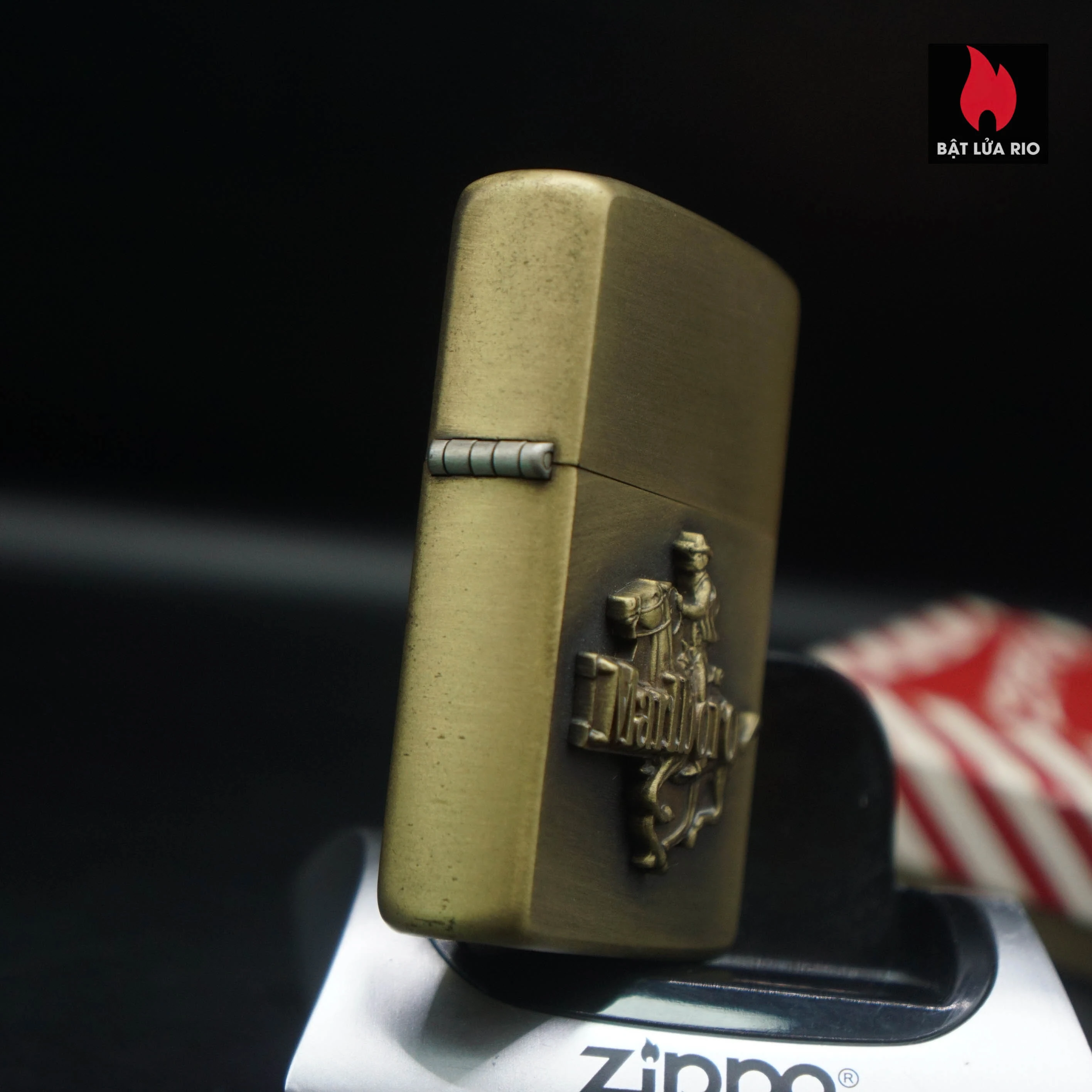 Zippo 1982 – New – Solid Brass – Đồng Nguyên Khối – Brass Zippo Marlboro Running HorseMan 1982 69 Zippo 1982 – New – Solid Brass – Đồng Nguyên Khối – Brass Zippo Marlboro Running HorseMan 1982 8