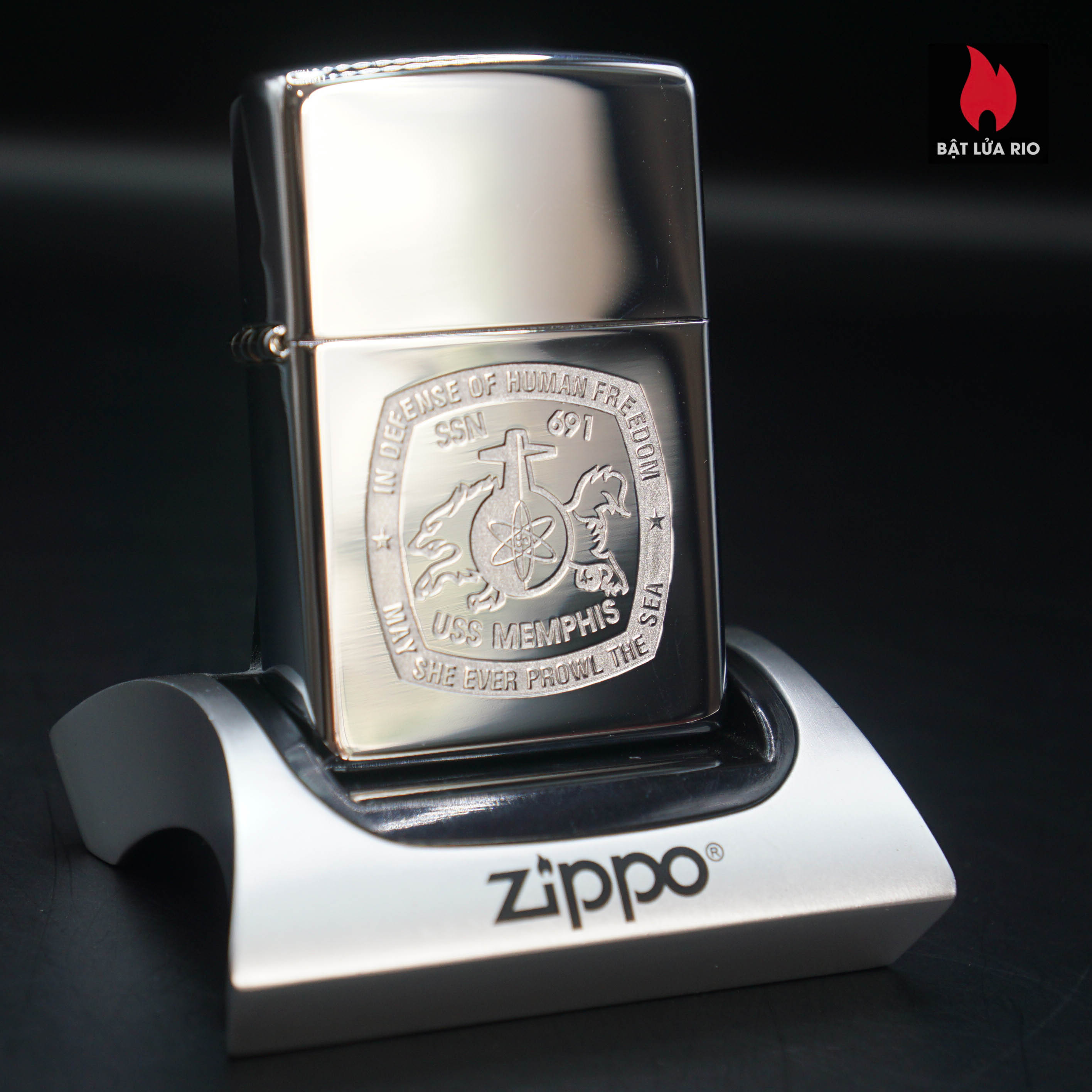 Zippo 2004 – USS Memphis (SSN-691) – Tàu Ngầm Tấn Công