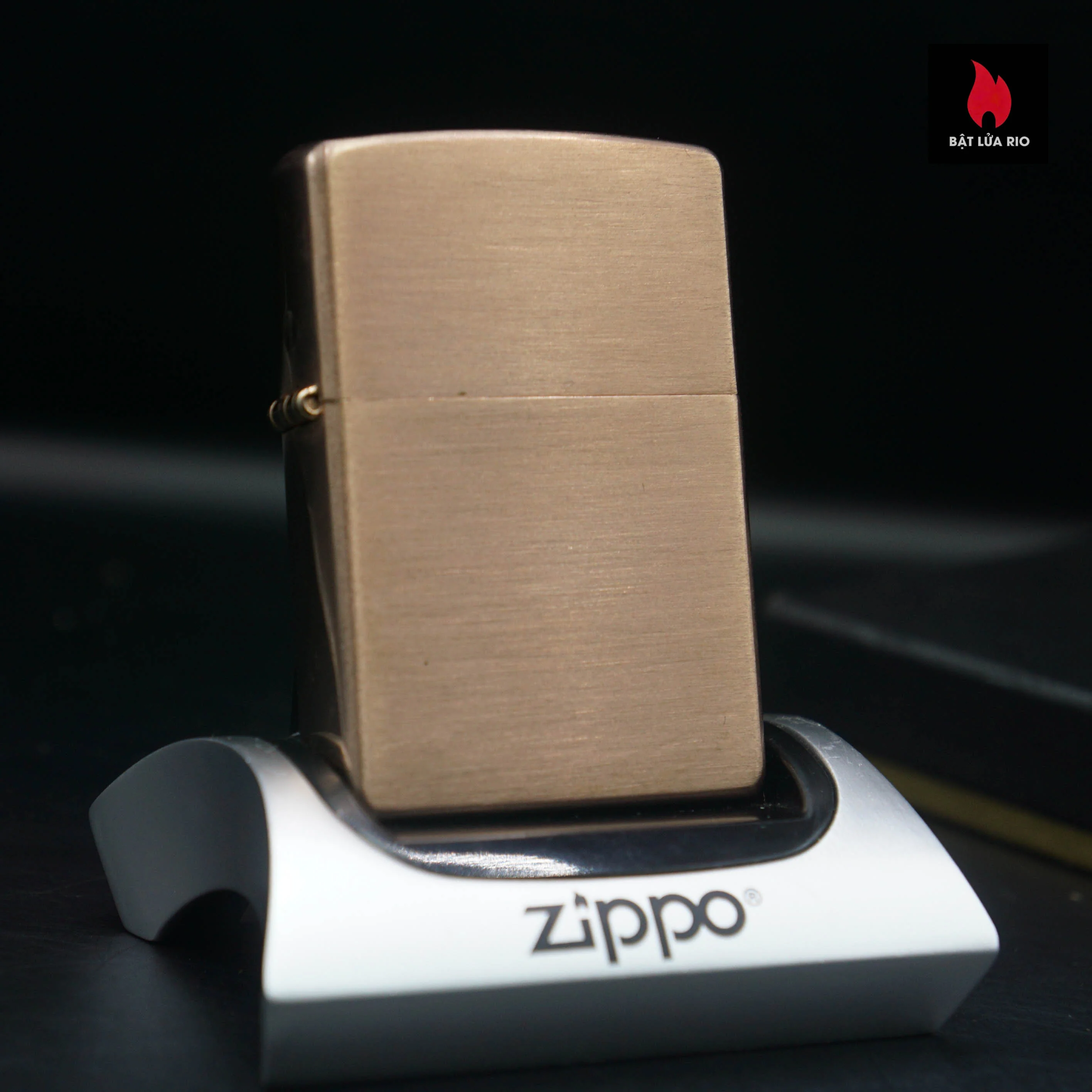 Home 44 Zippo 2007 – Solid Copper Hand Finished – Đồng Đỏ Nguyên Khối